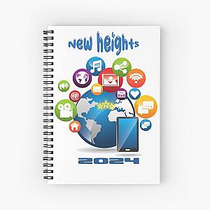 New heights Social Media 2024 T-shirt  Spiral Notebook