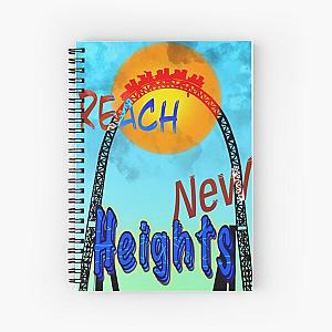 Reach New Heights (motivational message) Spiral Notebook