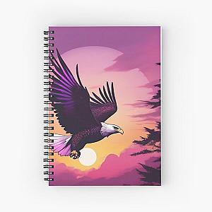 Eagle Soaring to New Heights Spiral Notebook