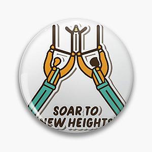 Soar to New Heights - Trapeze Artists Line Art Pin