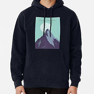 Reaching New Heights Mountaintop Illustration Pullover Hoodie