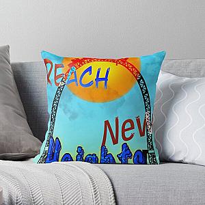 Reach New Heights (motivational message) Throw Pillow