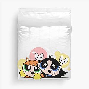 NewJeans NWJNS New Jeans Powerpuff girls sticker pack Hanni Hyein Minji Haerin Danielle cute aesthetic couple Tokkis lightstick Light stick  Duvet Cover