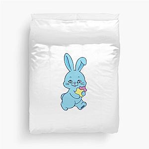 NewJeans Winter Star Bunny in Blue Duvet Cover