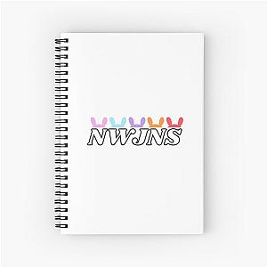 NWJNS Bunnies, New Jeans Logo and Mascot Bunny, Kpop NewJeans Merch, Ditto Spiral Notebook