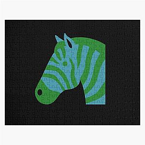 Blue and Green Zebra Neurofibromatosis (NF) Awareness Jigsaw Puzzle RB0609