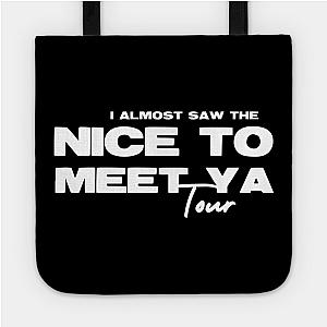 Almost Saw Nice To Meet Ya Tour on black Bag TP0509