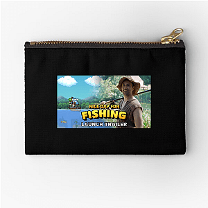 Nice Day For Fishing Merch Nice Day For Fishing Zipper Pouches