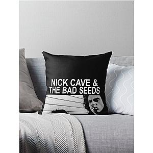 black nick cave Throw Pillow