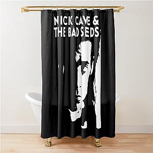 Nick Cave And The Bad Seeds Retro Vintage Concert Tour Shower Curtain