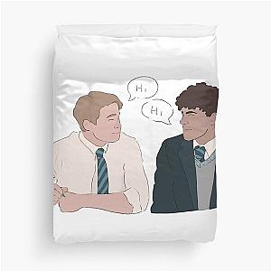 Nick and Charlie "Hi" Heartstopper Duvet Cover