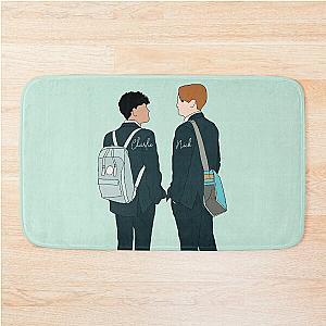 Heartstopper - Nick and Charlie Digital Illustration Bath Mat