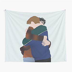 hi. hi. nick and charlie hug Tapestry