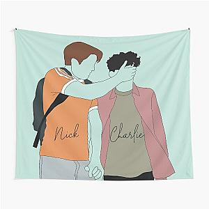 Heartstopper - Nick and Charlie Digital Illustration Tapestry