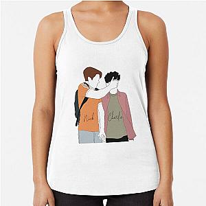 Heartstopper - Nick and Charlie Digital Illustration Racerback Tank Top