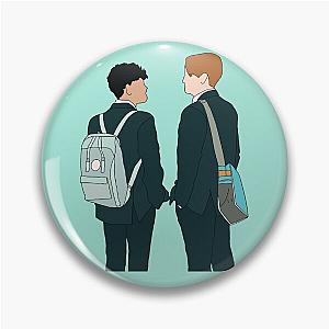 Heartstopper - Nick and Charlie Digital Illustration Pin