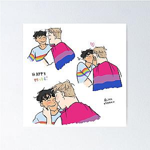 Nick and Charlie - Happy Pride Poster