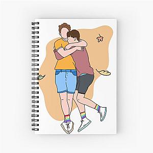 nick and charlie heartstopper PRIDE love 2nd version Spiral Notebook