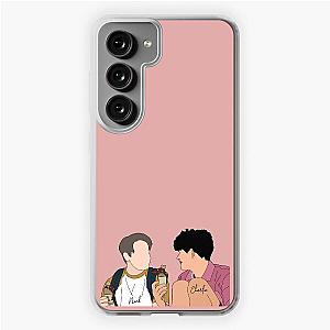 Heartstopper - Nick and Charlie having Ice cream Digital Illustration Samsung Galaxy Soft Case