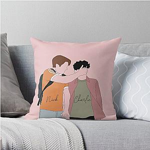 Heartstopper - Nick and Charlie Digital Illustration Throw Pillow