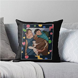 Nick and Charlie - heartstopper birthday gift photo Throw Pillow