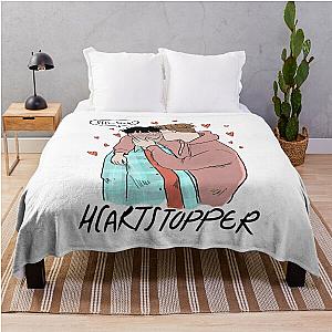 Heartstopper Nick and Charlie cute hugs Throw Blanket