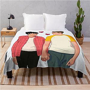 Nick and Charlie Heartstopper  Throw Blanket