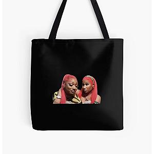 Graphic design of Nicki Minaj and MeganThee Stallion All Over Print Tote Bag RB2811