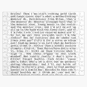 nicki minaj monster lyrics graphic barb Jigsaw Puzzle RB2811
