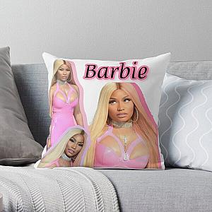 Pink Barbie Nikki  Minaj Graphic Art  Throw Pillow RB2811