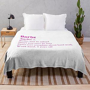 Nicki Minaj Barbz Aesthetic Quote Throw Blanket RB2811