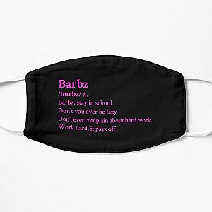 Nicki Minaj Barbz Aesthetic Quote Black Flat Mask RB2811