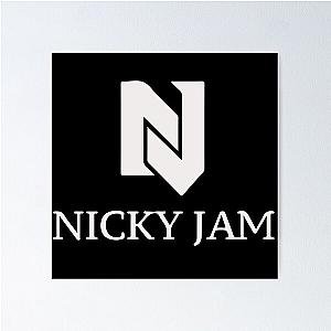 Nicky Jam Black T-Shirt Poster