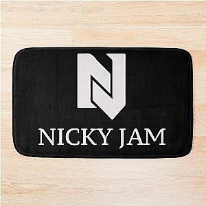 Nicky Jam Black T-Shirt Bath Mat