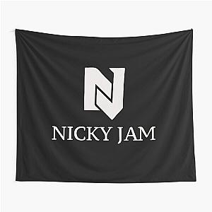 Nicky Jam Black T-Shirt Tapestry