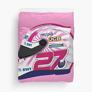 Nico Hulkenberg 2020 70th GP Helmet Left Duvet Cover