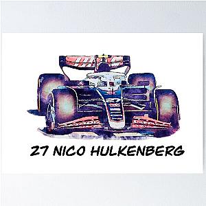Sketching F1 Car and Nico Hulkenberg Poster