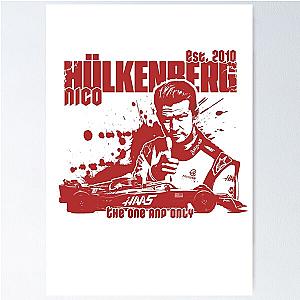 Nico Hulkenberg Grunge shirt design poster