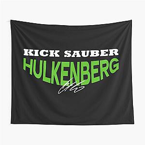 Nico Hulkenberg Kick Sauber F1 Signature Art - Iconic Driver Motorsport Design Tapestry