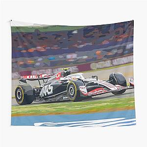 Nico Hulkenberg racing his 2024 F1 car during the British Grand Prix at Silverstone