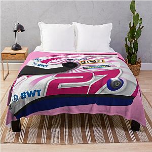 Nico Hulkenberg 2020 70th GP helmet Throw Blanket