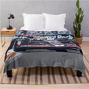 Nico Hulkenberg Racing 2024 F1 Race Car Watercolor Throw Blanket