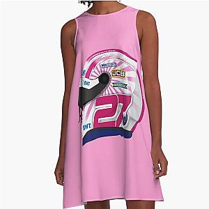 Nico Hulkenberg 2020 70th GP helmet left A Line Dress