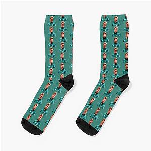 Nico Hulkenberg F1 Driver in Aston Martin F1 Kit Kevin Magnussen Teammate Socks