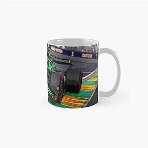 Nico Hulkenberg racing his 2025 F1 car at Albert Park Australian Grand Prix Classic Mug