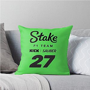 Stake Sauber Nico Hulkenberg F1 2025 Throw Pillow