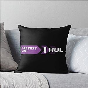 Nico Hulkenberg Fastest Lap F1 Throw Pillow