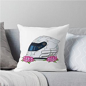 Nico Hulkenberg 2025 Summer Helmet With Flowers Throw Pillow