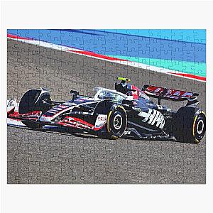 Nico Hulkenberg racing his 2024 F1 racecar jigsaw puzzle