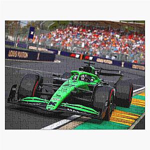 Nico Hulkenberg racing his 2025 F1 car at Albert Park during Australian Grand Prix